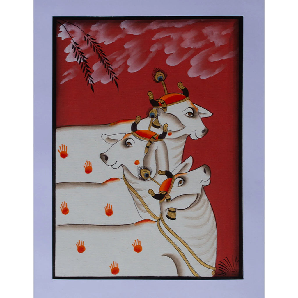 Pichwai Art - Pichwai Cow