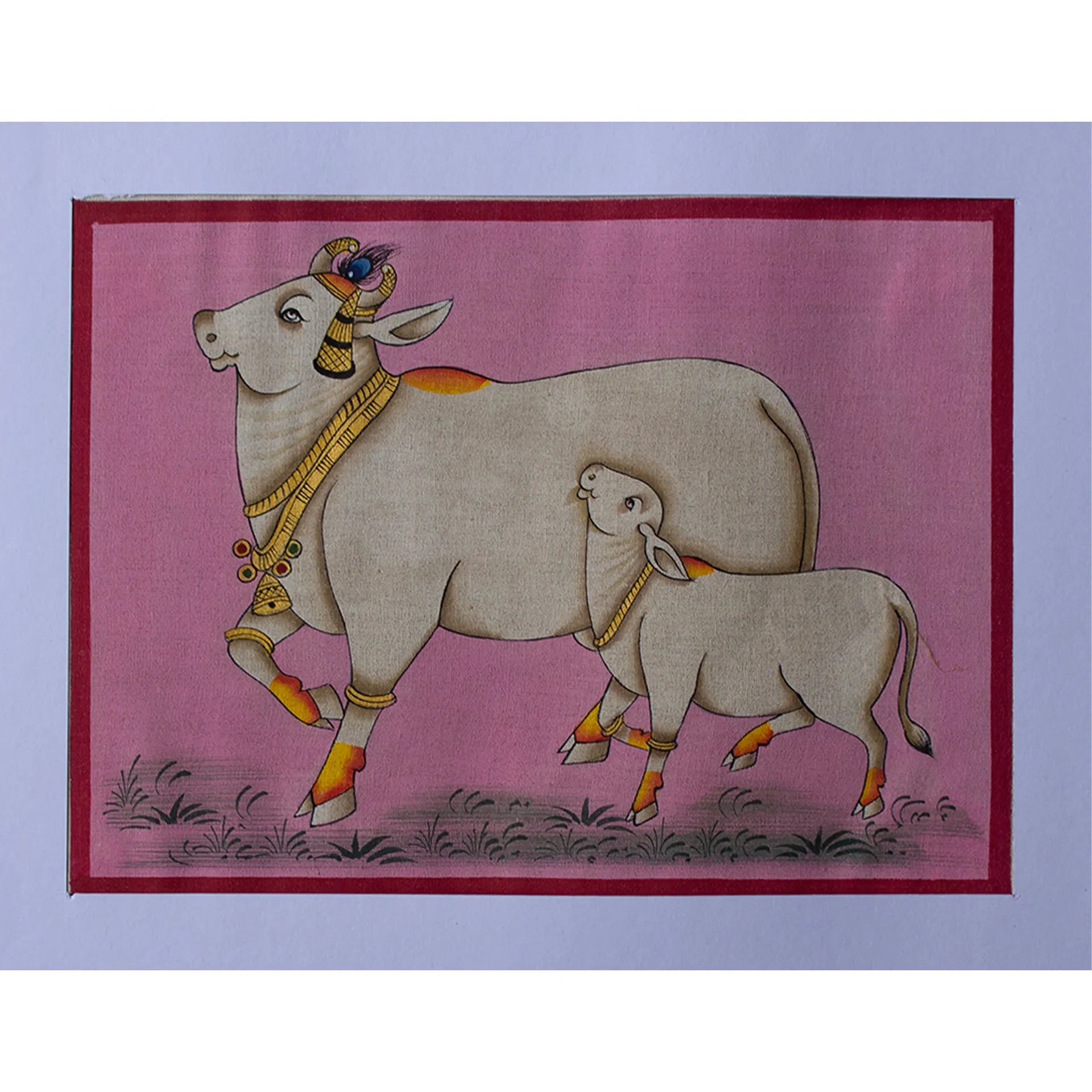 Pichwai Art - Pichwai Cow