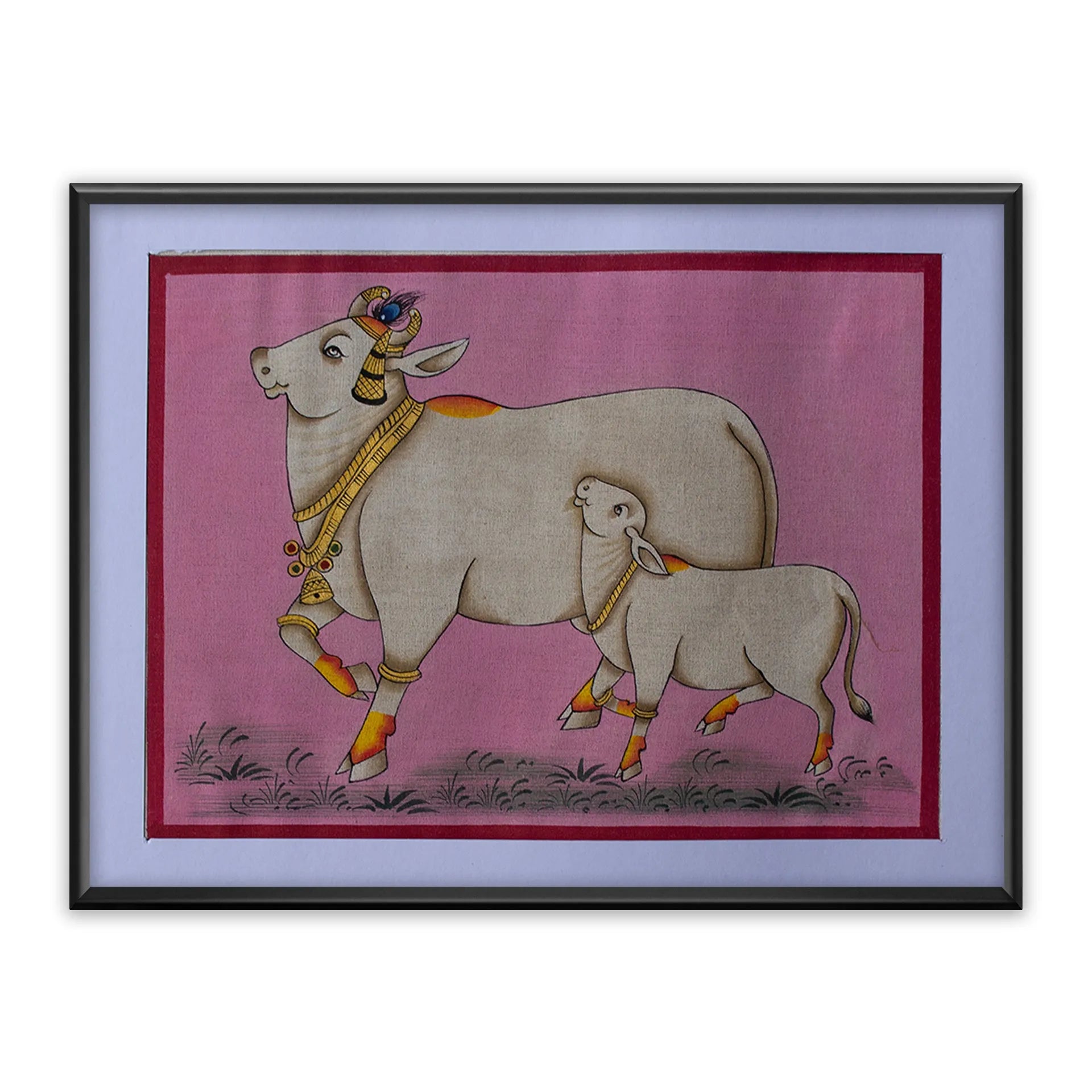 Pichwai Art - Pichwai Cow