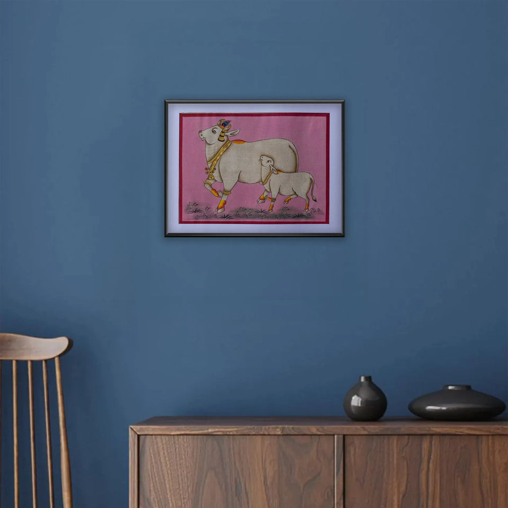 Pichwai Art - Pichwai Cow