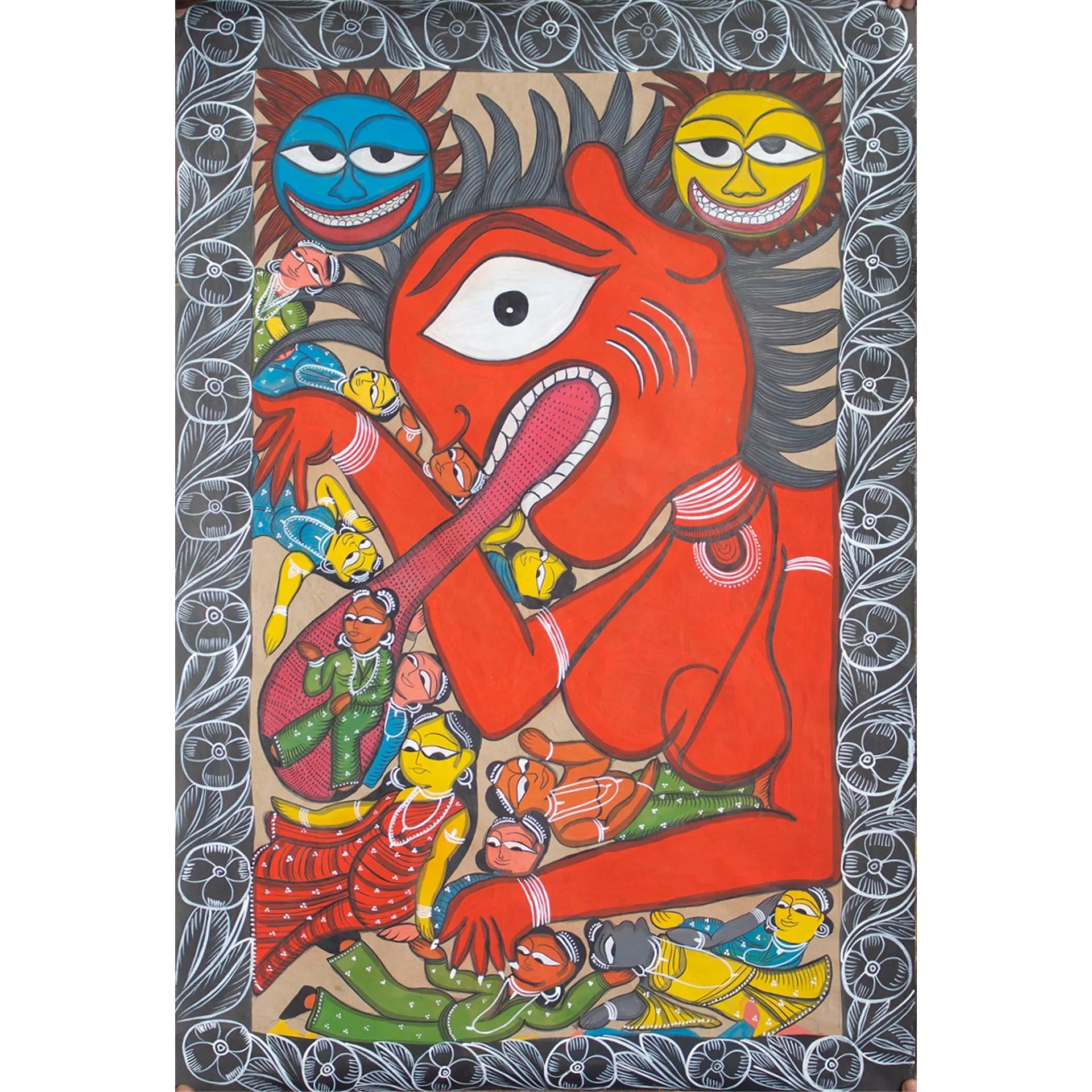 Bengal Pattachitra - Corona Virus