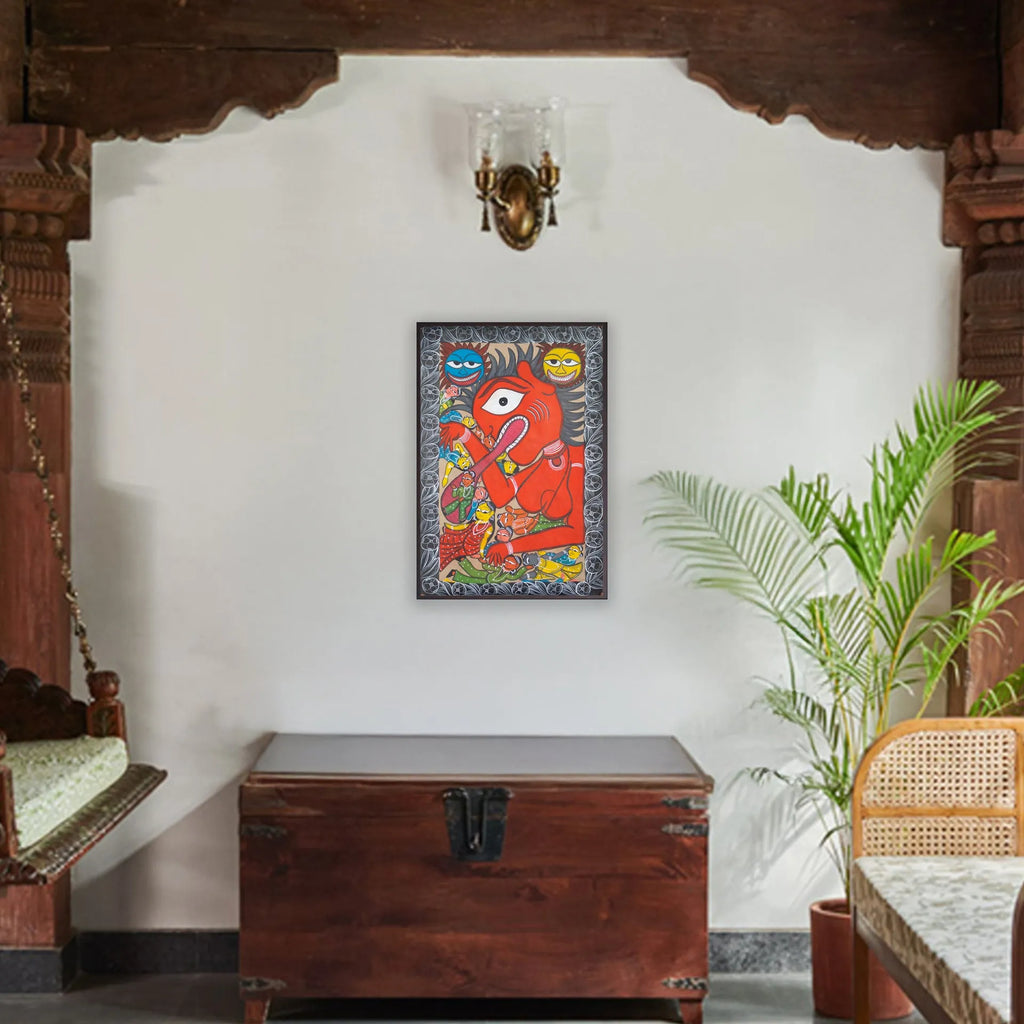 Bengal Pattachitra - Corona Virus
