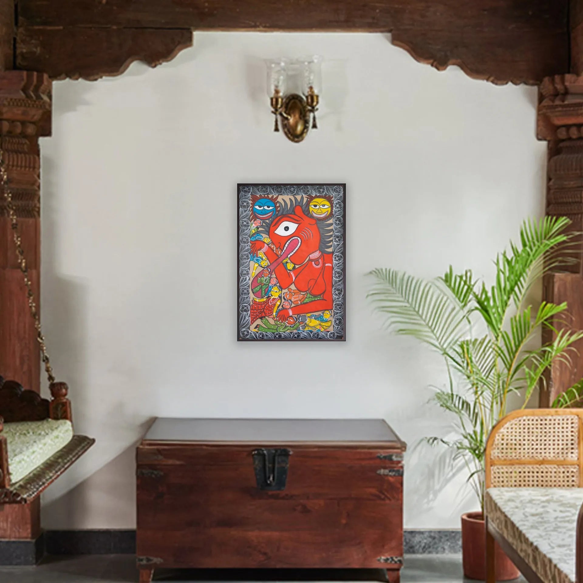 Bengal Pattachitra - Corona Virus