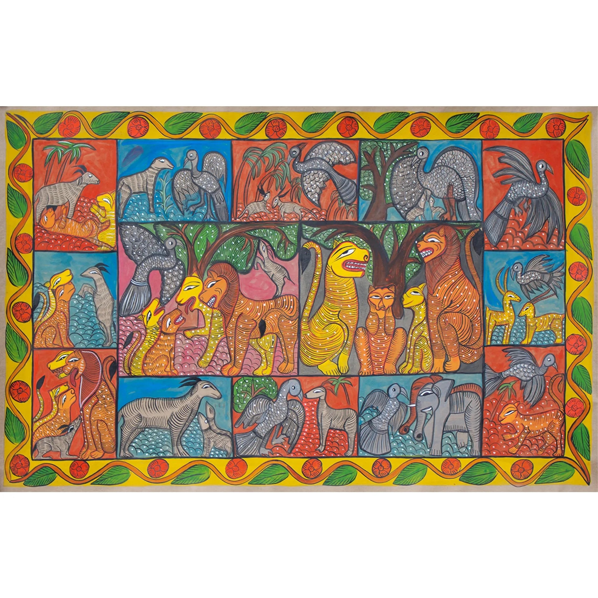 Bengal Pattachitra - Animal Story