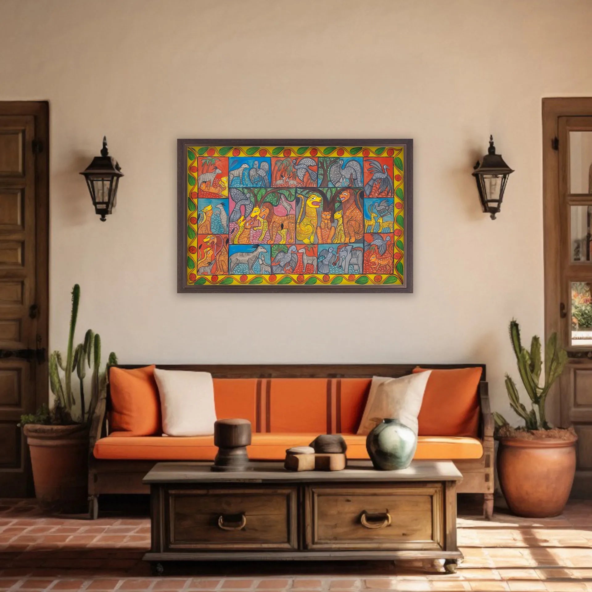 Bengal Pattachitra - Animal Story