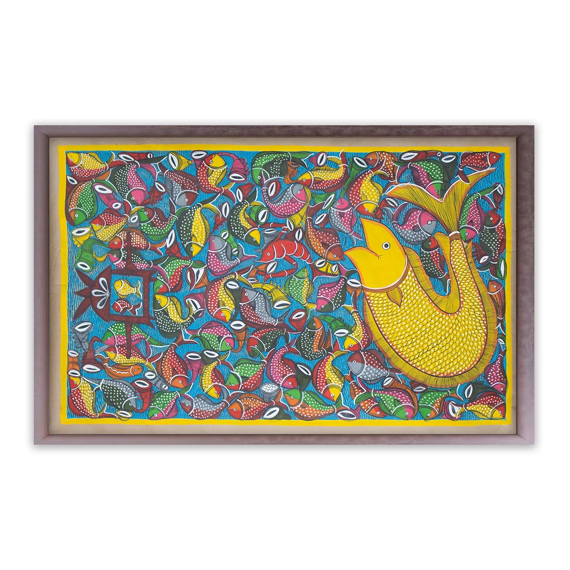 Bengal Pattachitra - Fish marriage