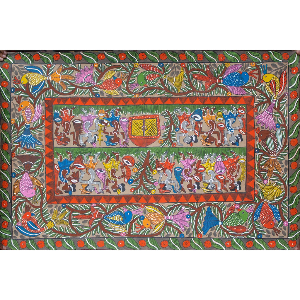 Bengal Pattachitra - Tribal life story