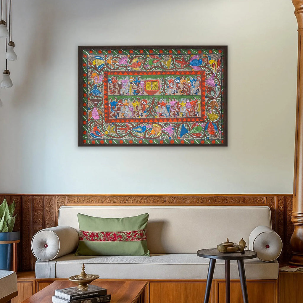 Bengal Pattachitra - Tribal life story