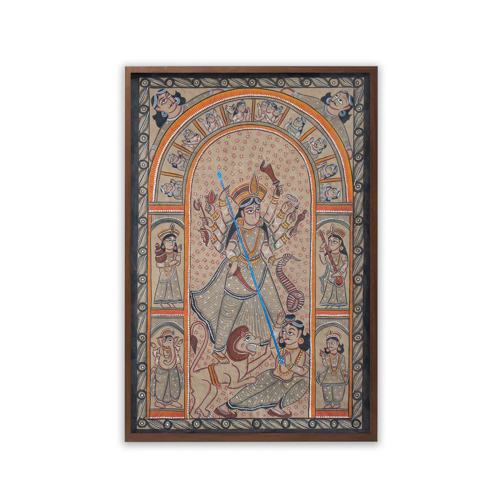 Bengal Pattachitra - Durga Maa