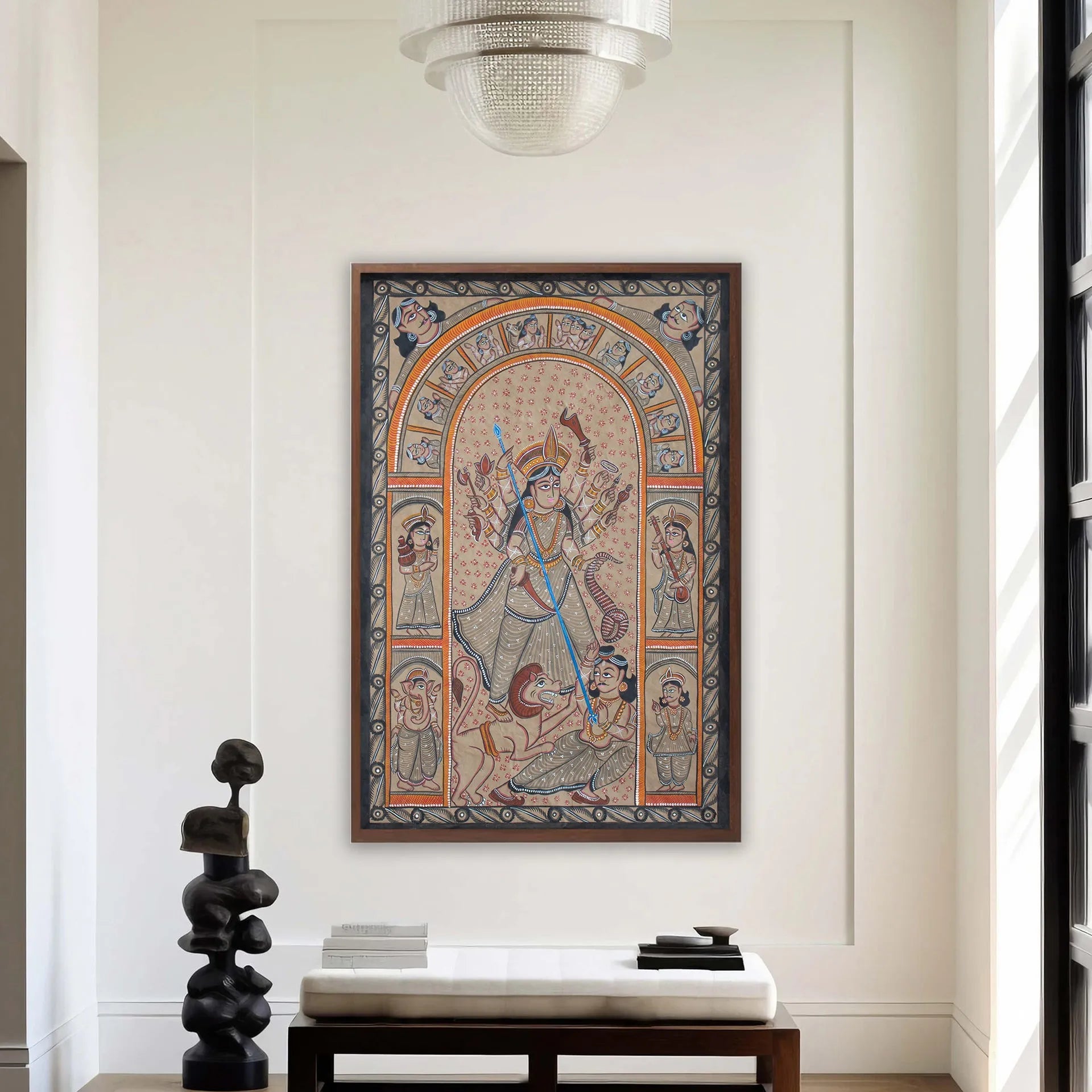 Bengal Pattachitra - Durga Maa