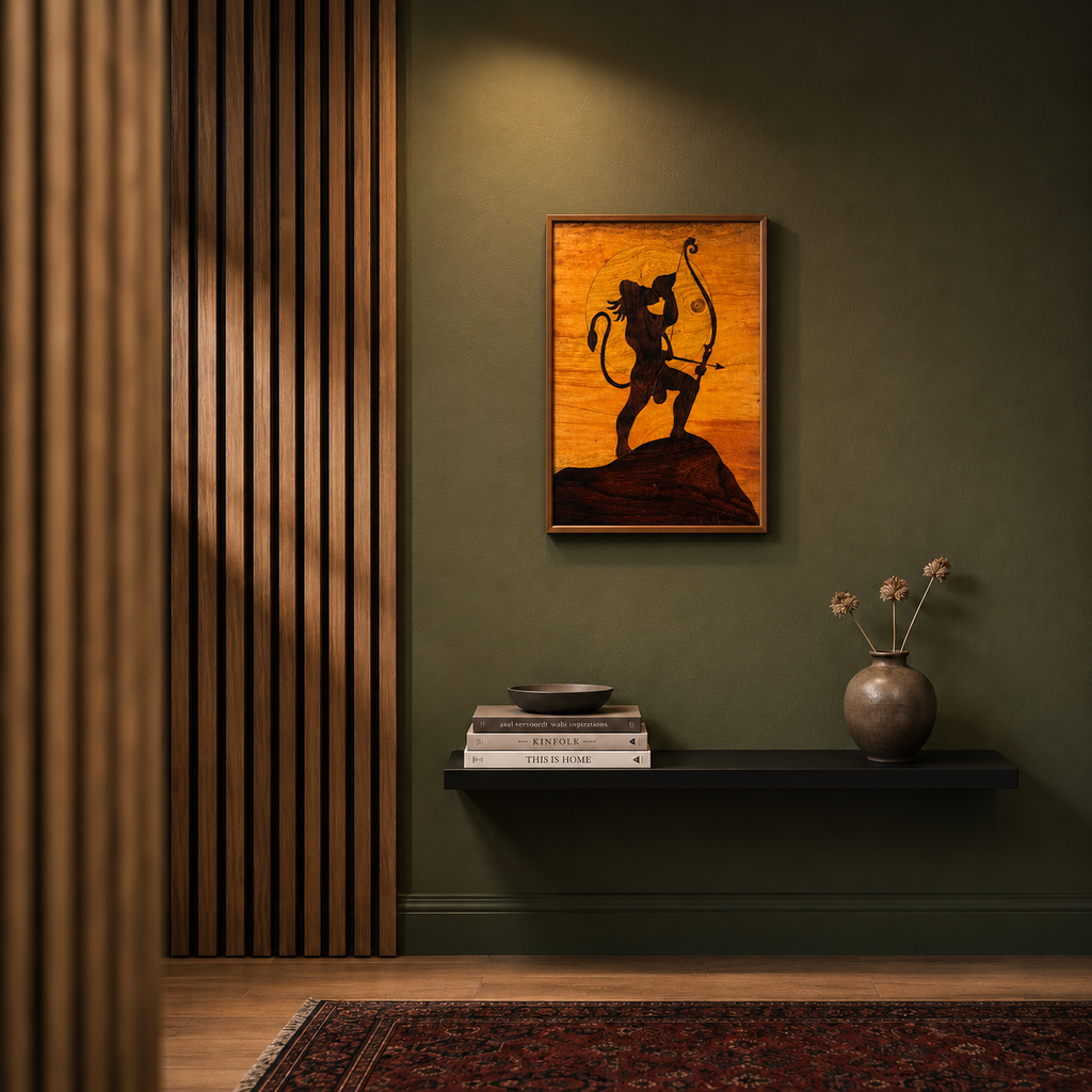 Mysore Rosewood Inlay – Lord Hanuman