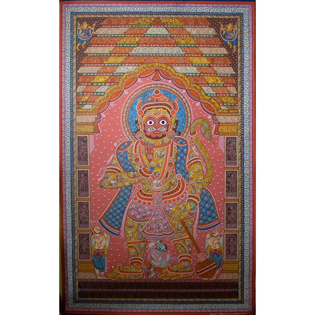 Orissa Pattachitra - Ramayan story in Hanuman body
