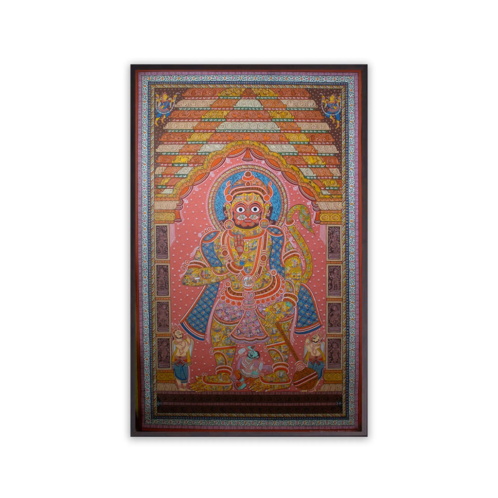 Orissa Pattachitra - Ramayan story in Hanuman body