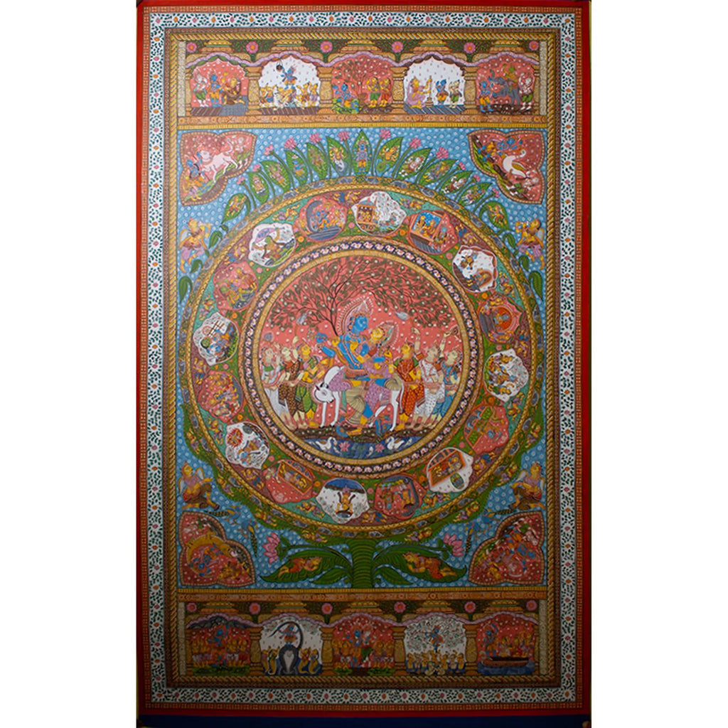 Orissa Pattachitra - Krishna Leela