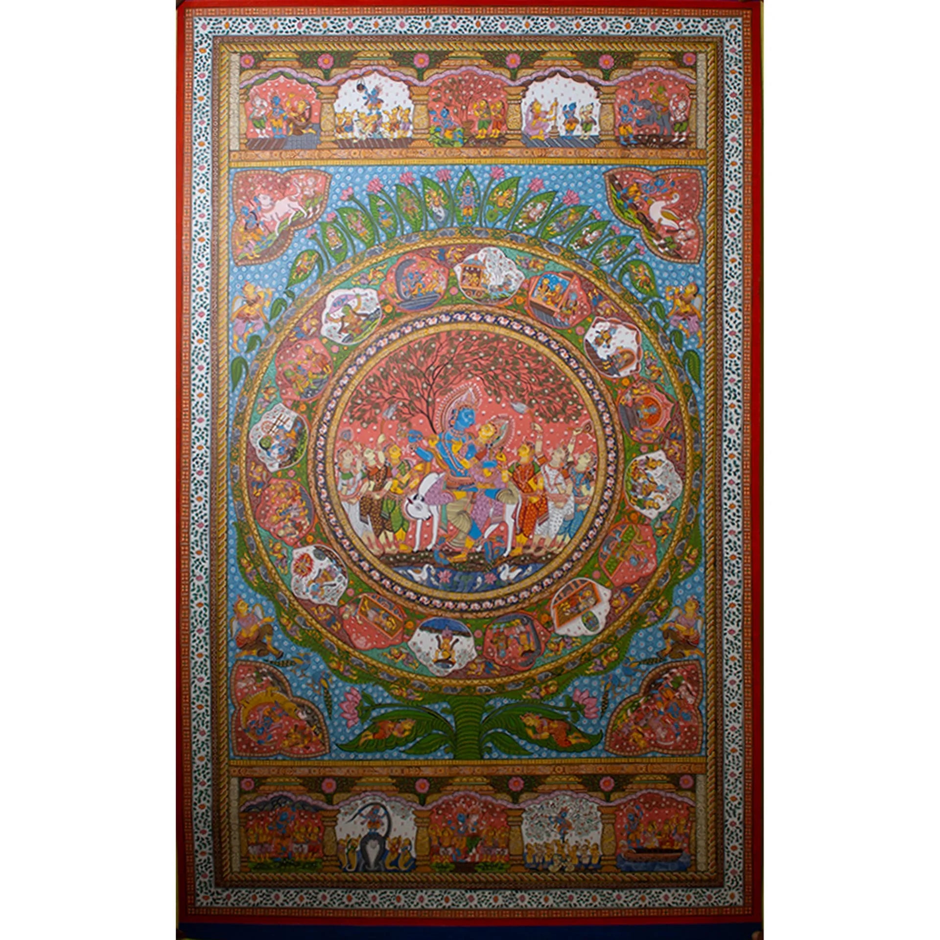 Orissa Pattachitra - Krishna Leela