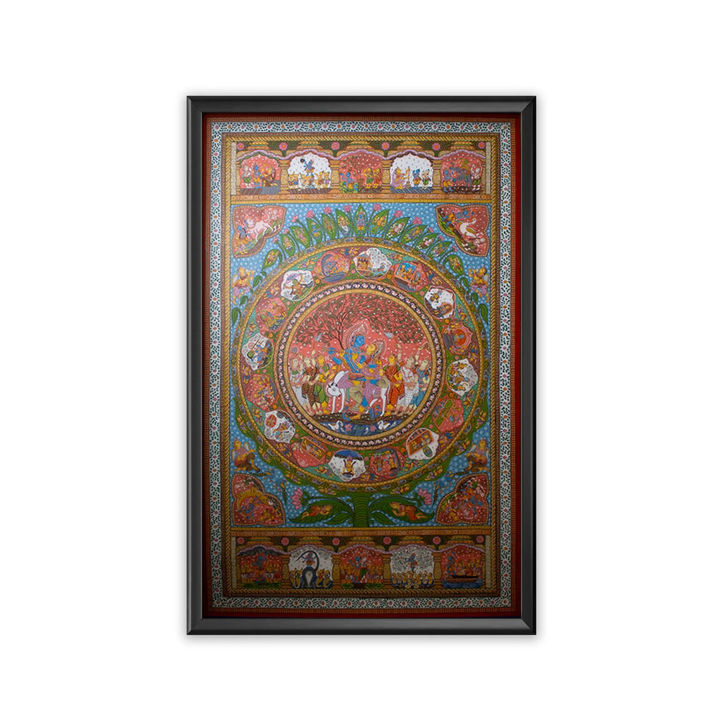 Orissa Pattachitra - Krishna Leela
