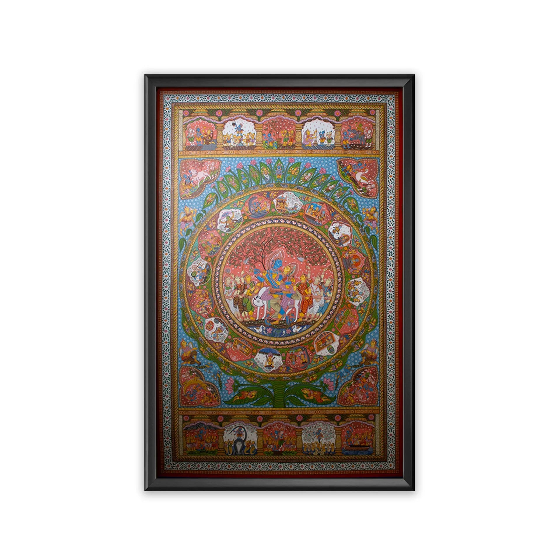 Orissa Pattachitra - Krishna Leela