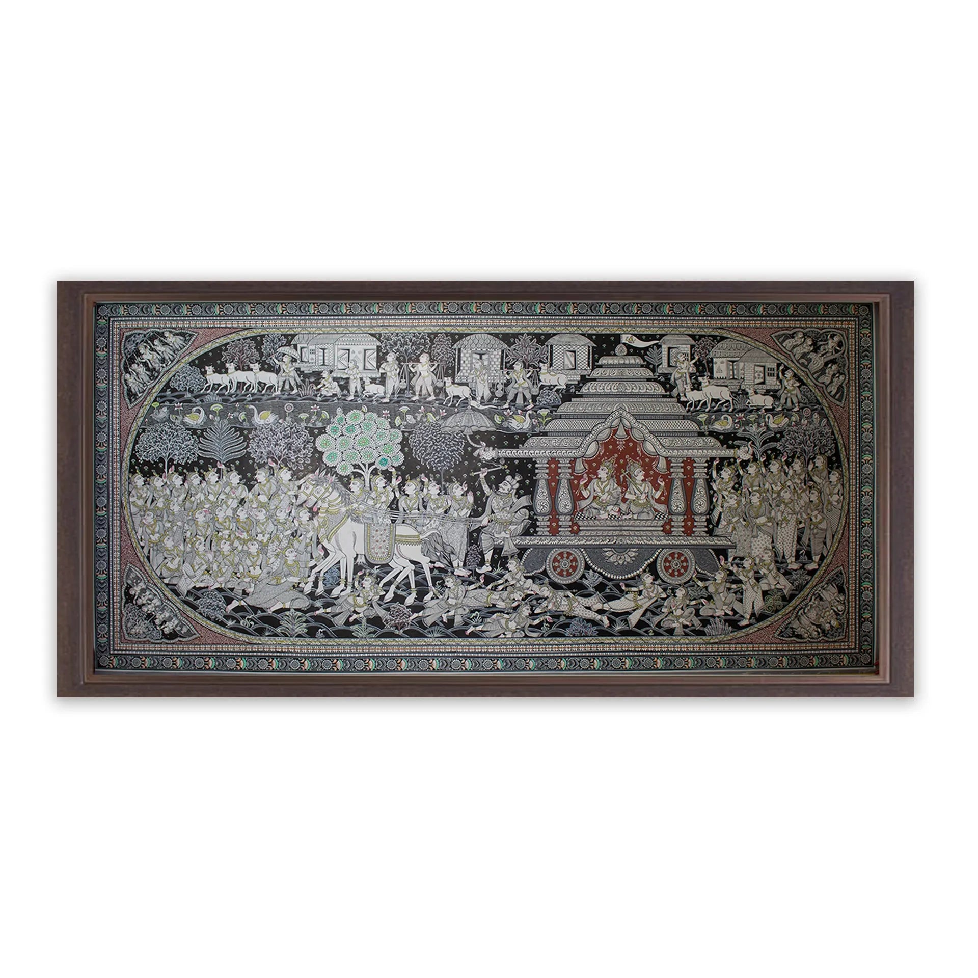 Orissa Pattachitra - Krishna Balram yatra to Mathura