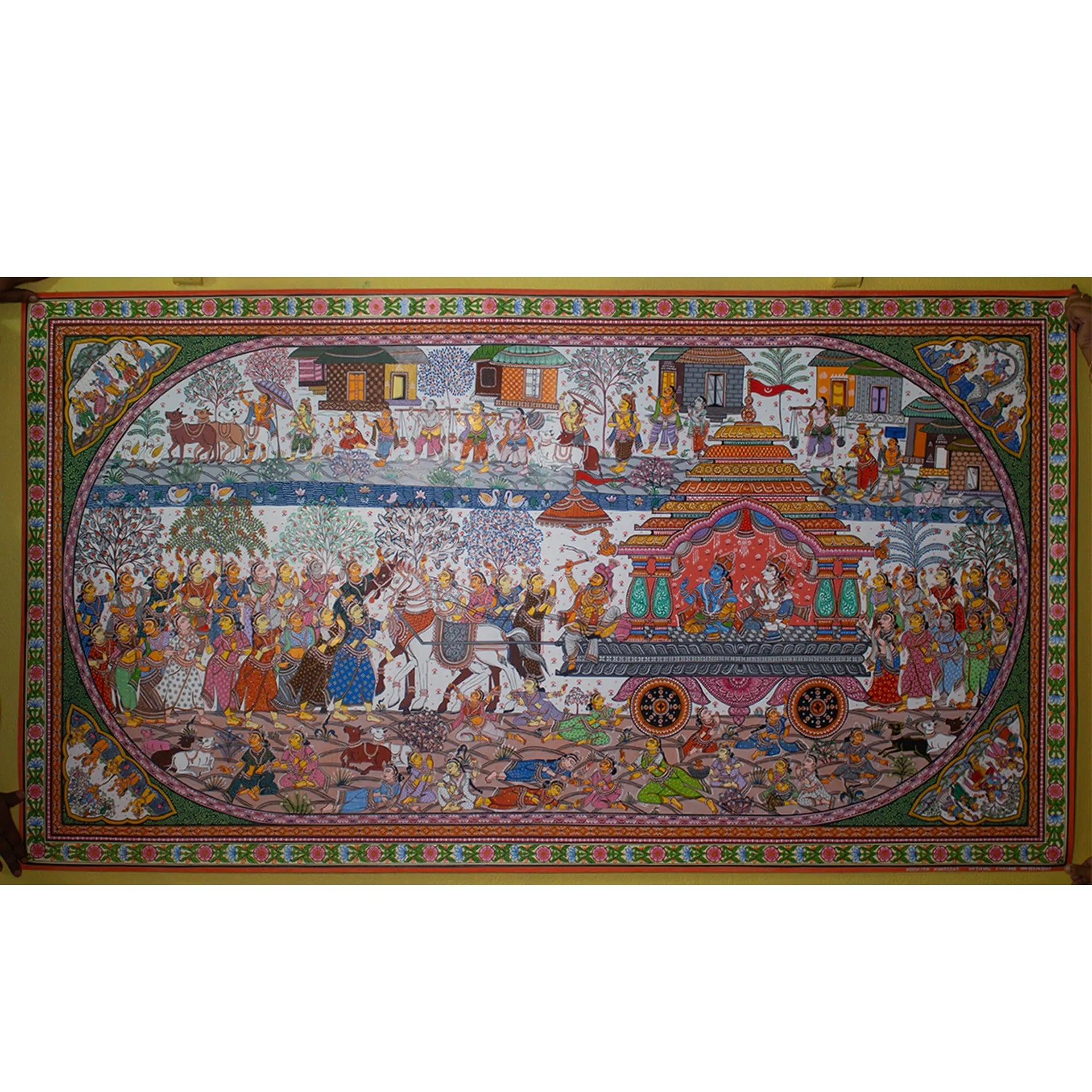 Orissa Pattachitra - Krishna Balram yatra to Mathura
