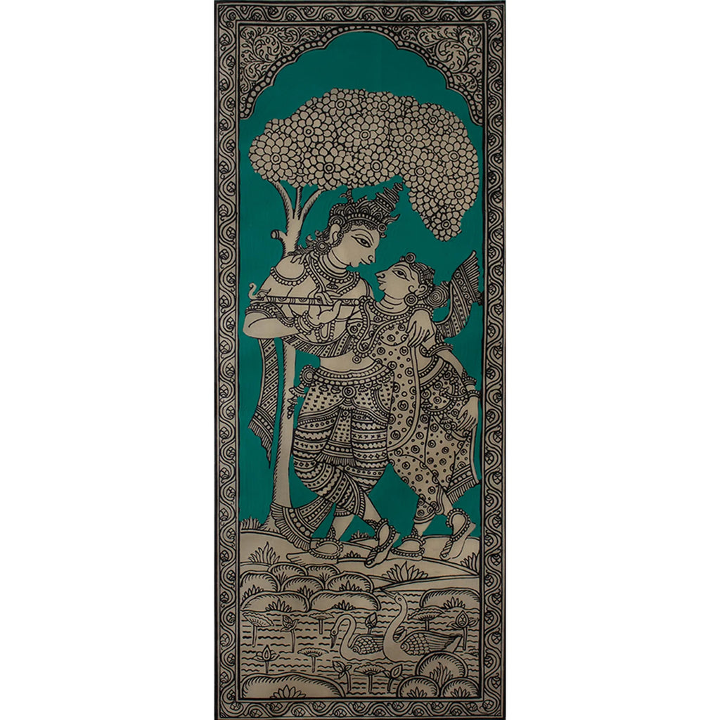 Orissa Pattachitra - Krishna and Gopis