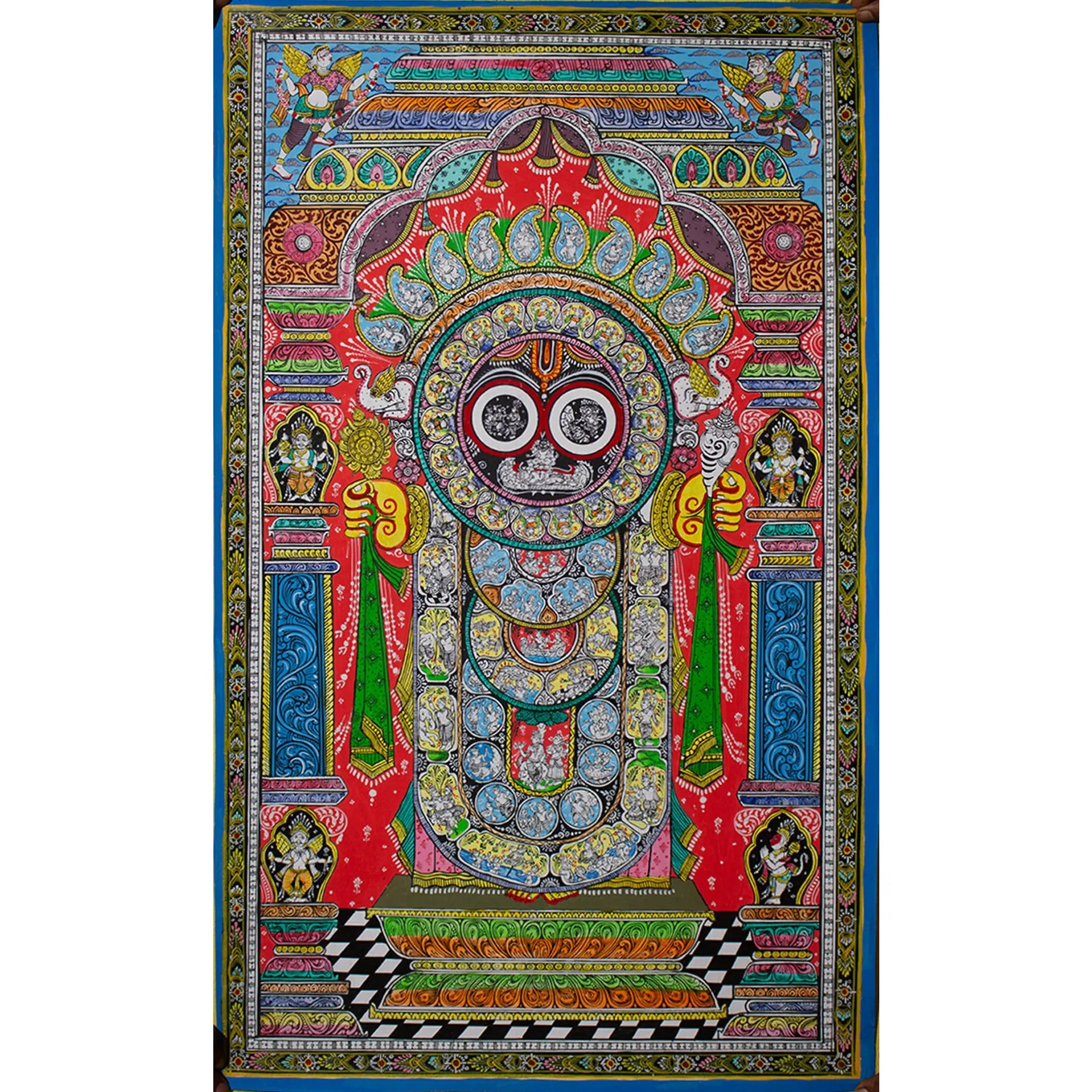Orissa Pattachitra - Jagannatha- krishna story and dasavtar