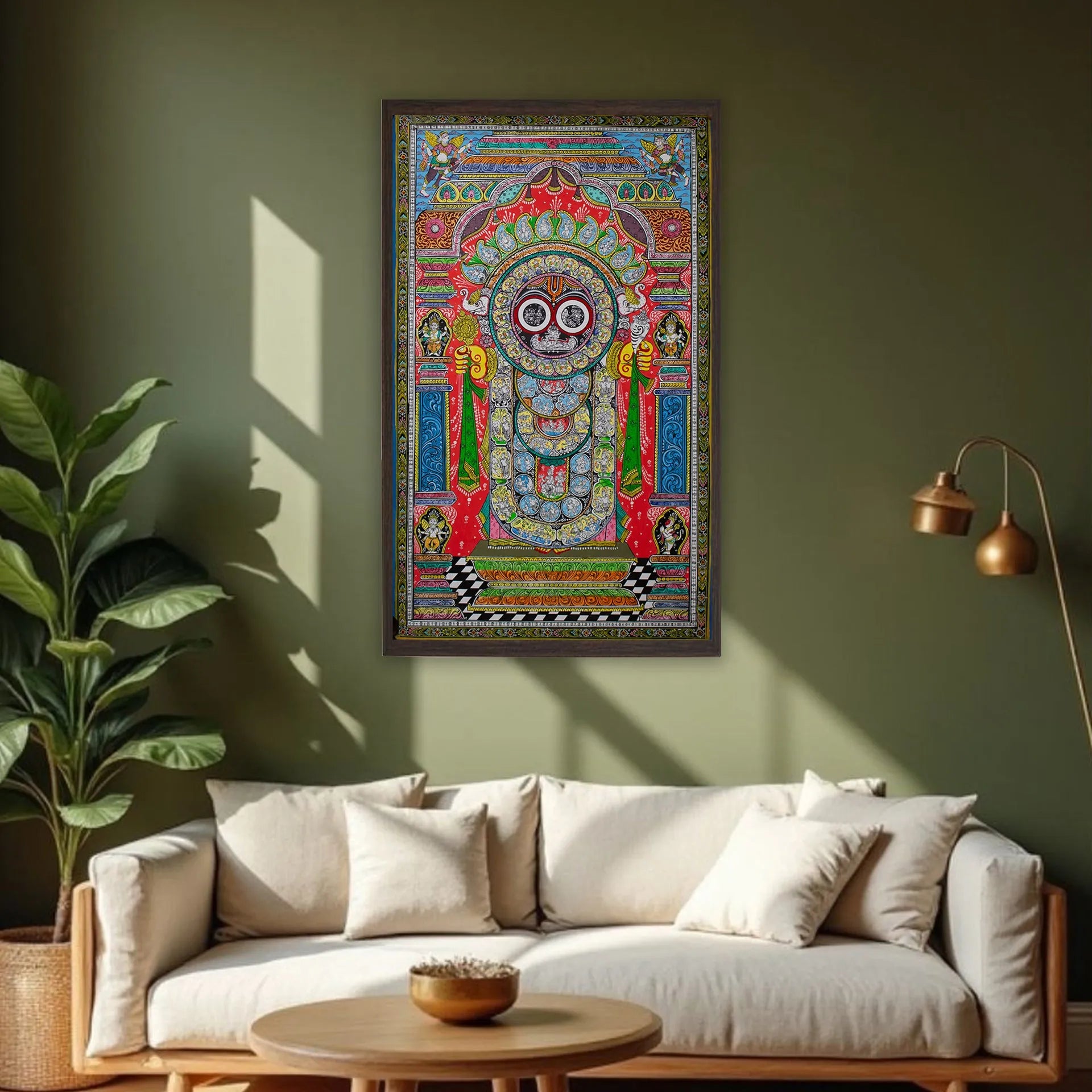 Orissa Pattachitra - Jagannatha- krishna story and dasavtar
