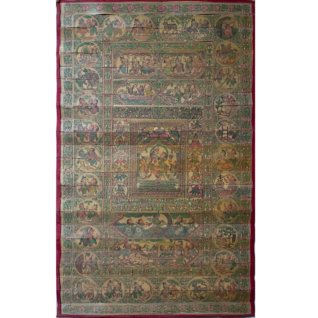 Palm Leaf - Radha Krishna Leela