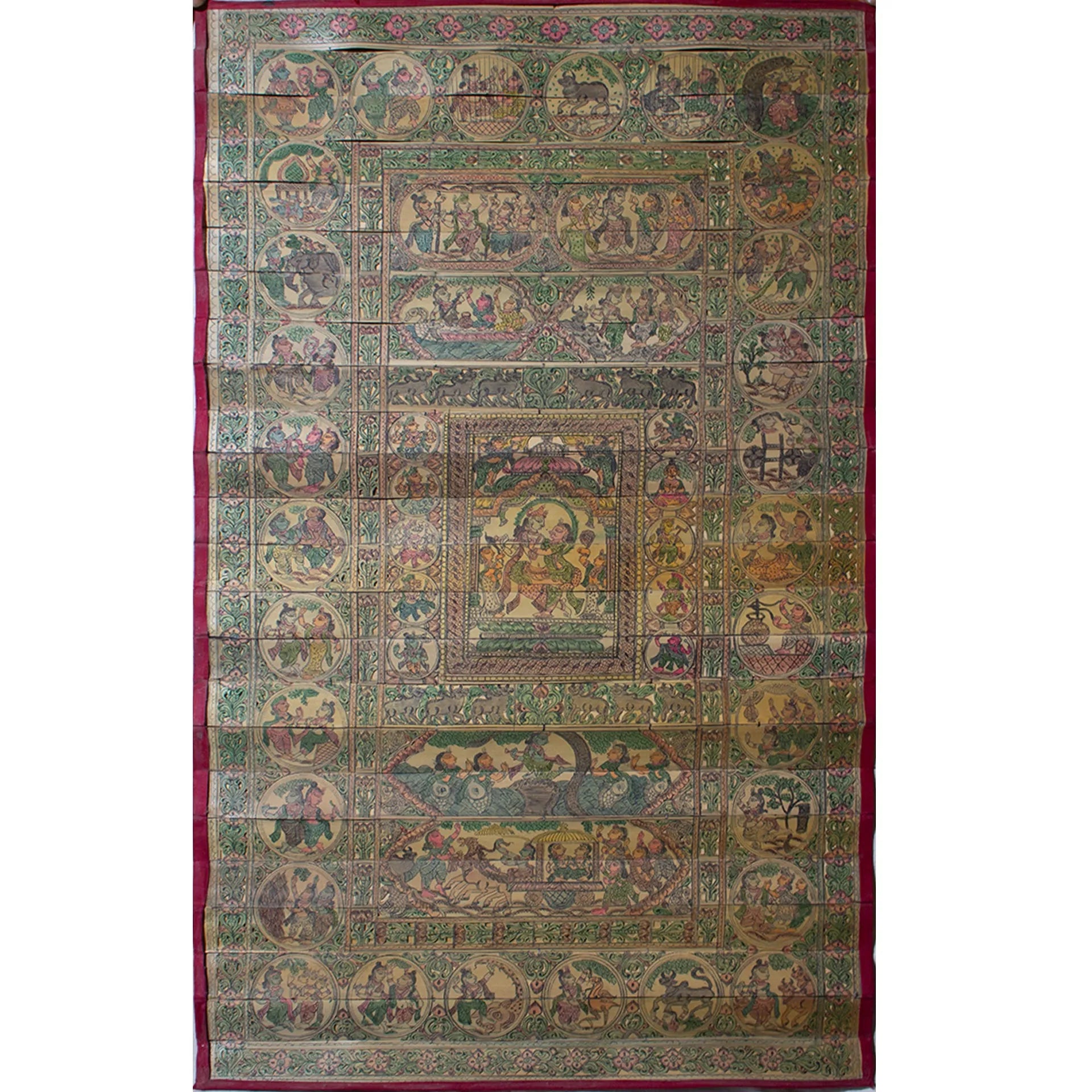 Palm Leaf - Radha Krishna Leela
