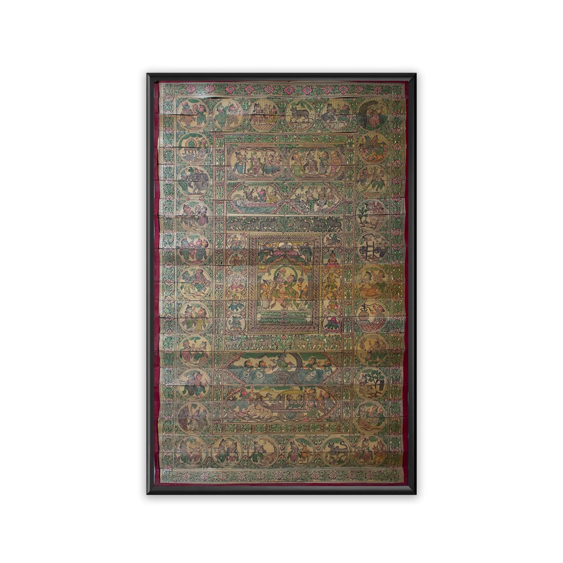 Palm Leaf - Radha Krishna Leela