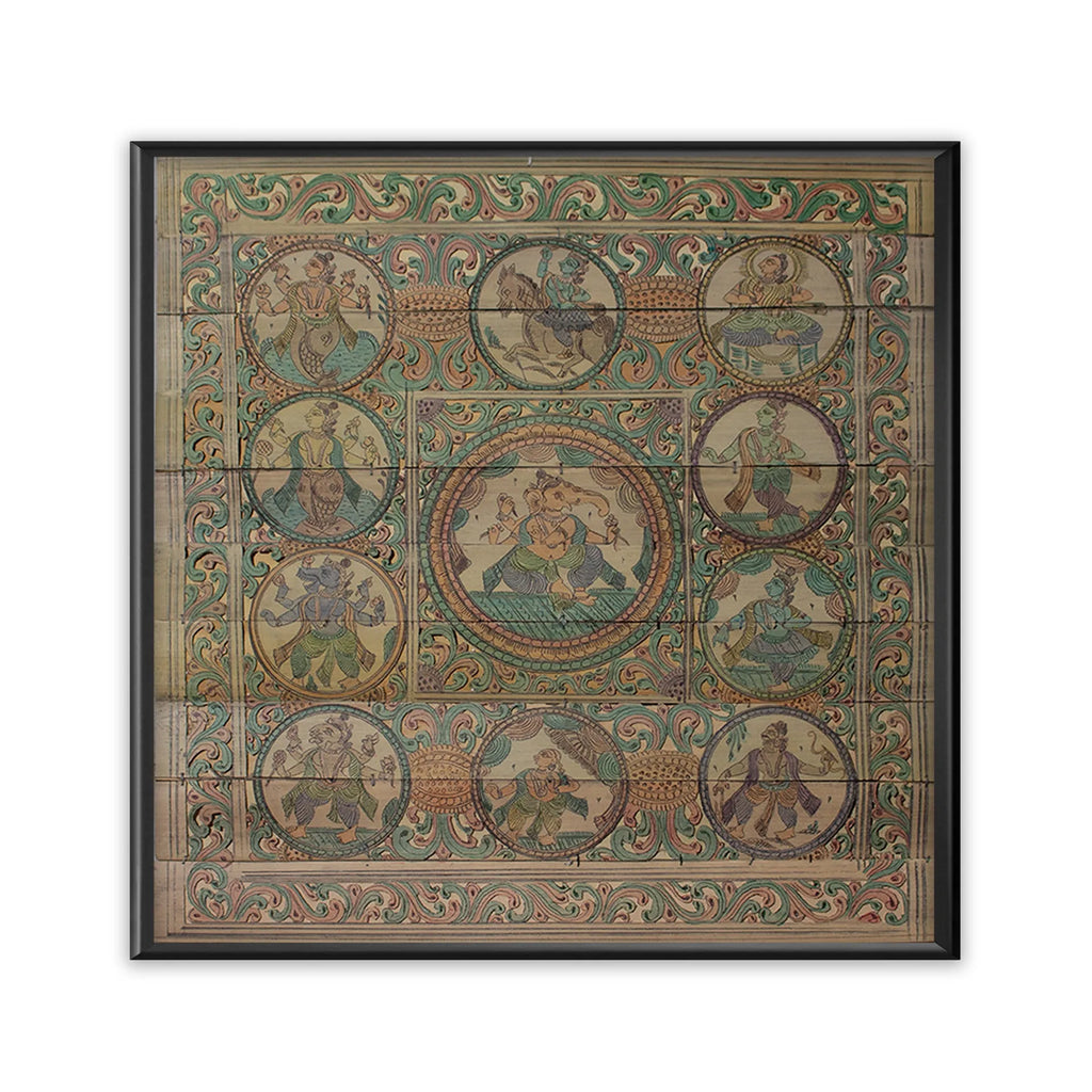 Palm Leaf - Ganesha and Dasavtar
