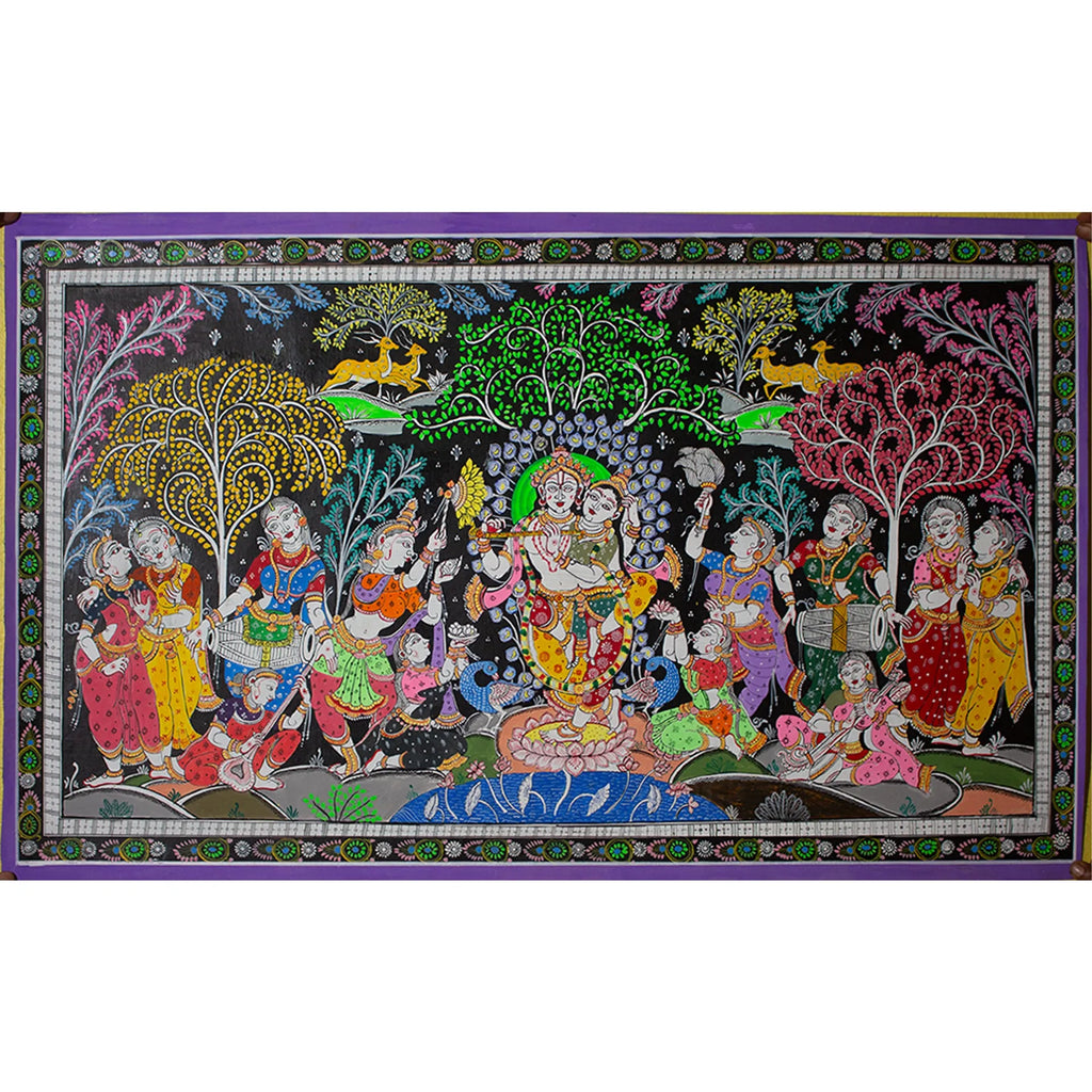Orissa Pattachitra - Raas leela
