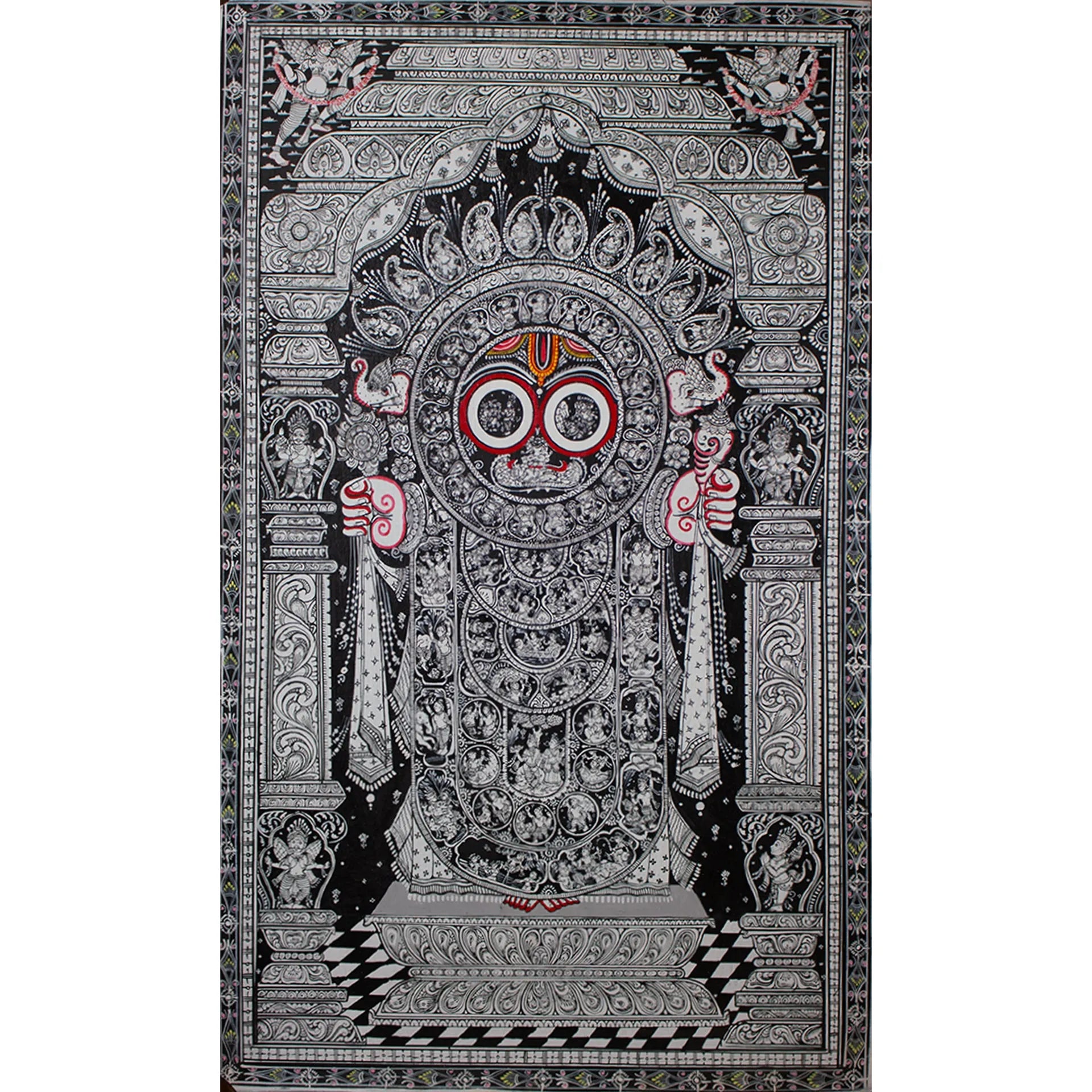 Orissa Pattachitra - Jagannatha- krishna story and dasavtar