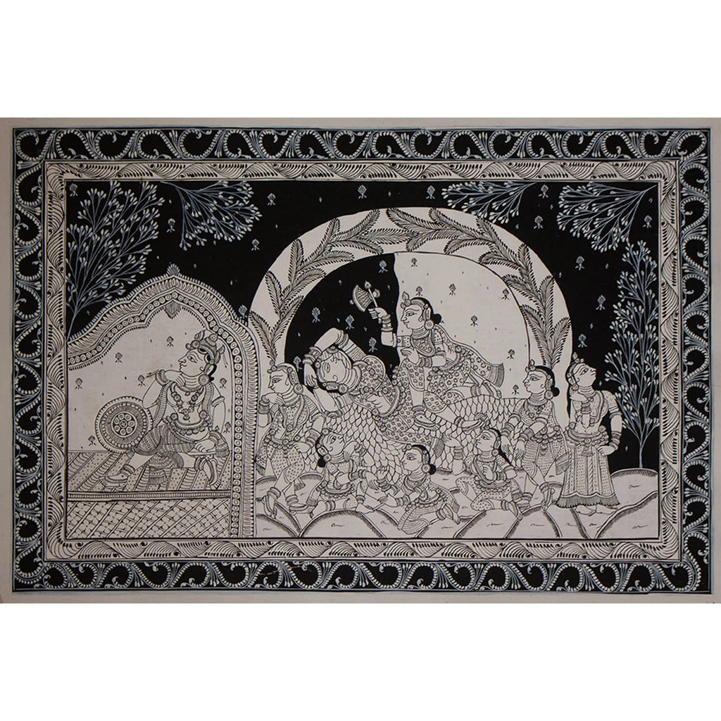 Orissa Pattachitra - Radha and Krishna