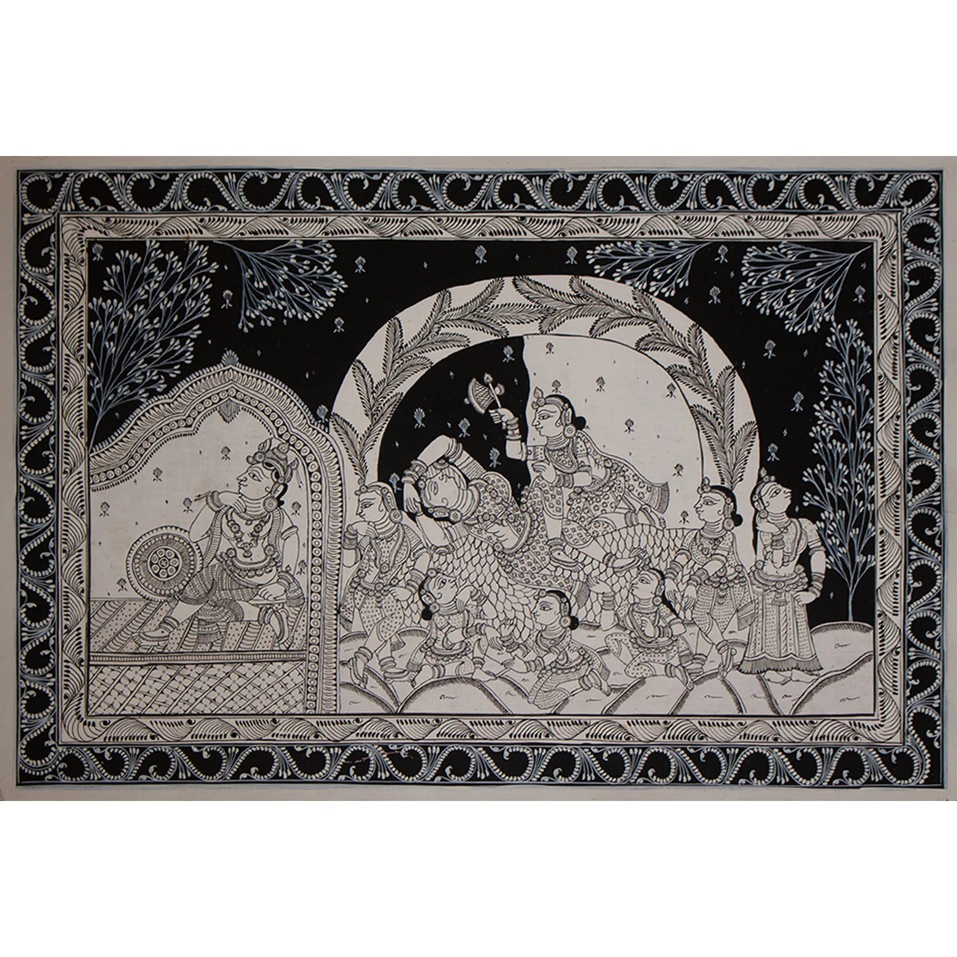 Orissa Pattachitra - Radha and Krishna