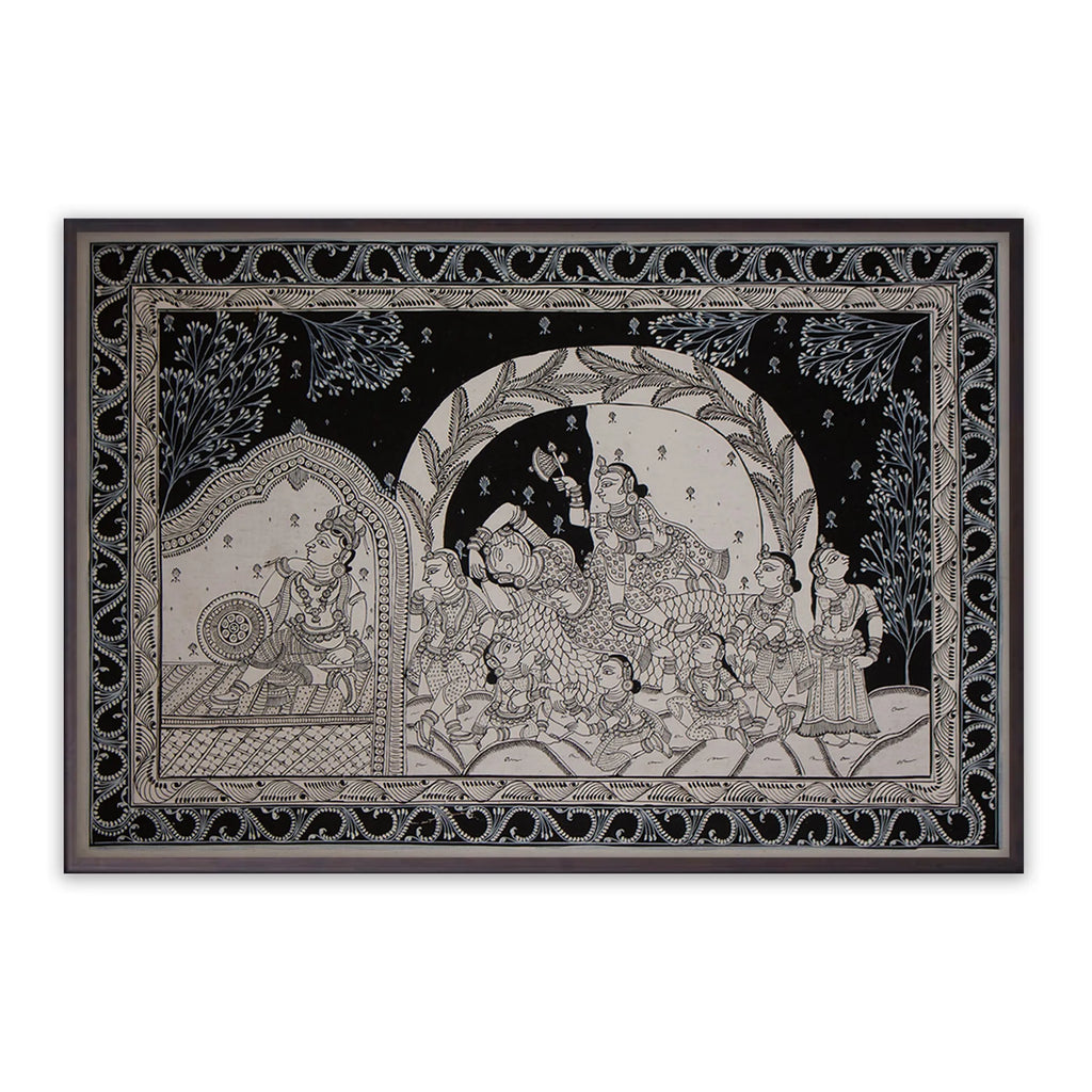 Orissa Pattachitra - Radha and Krishna
