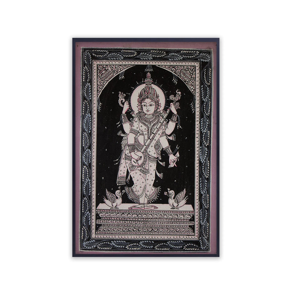 Orissa Pattachitra - Saraswati Maa