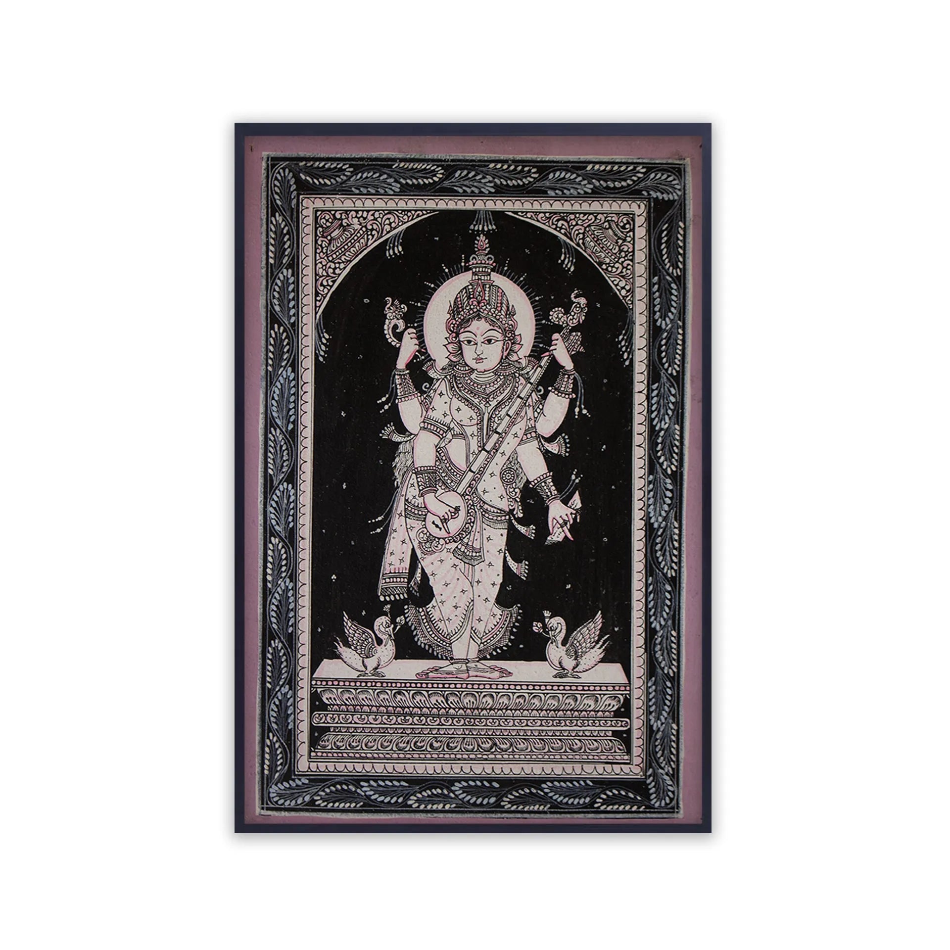 Orissa Pattachitra - Saraswati Maa