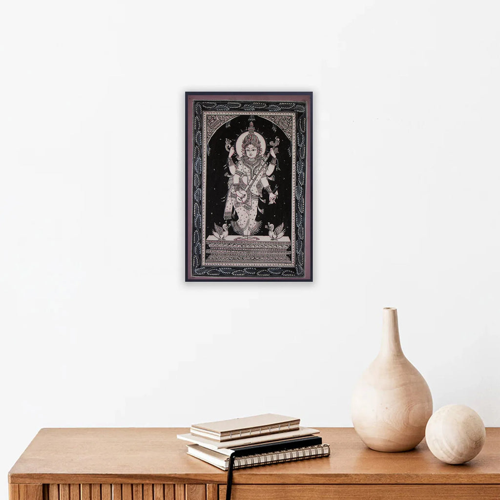Orissa Pattachitra - Saraswati Maa