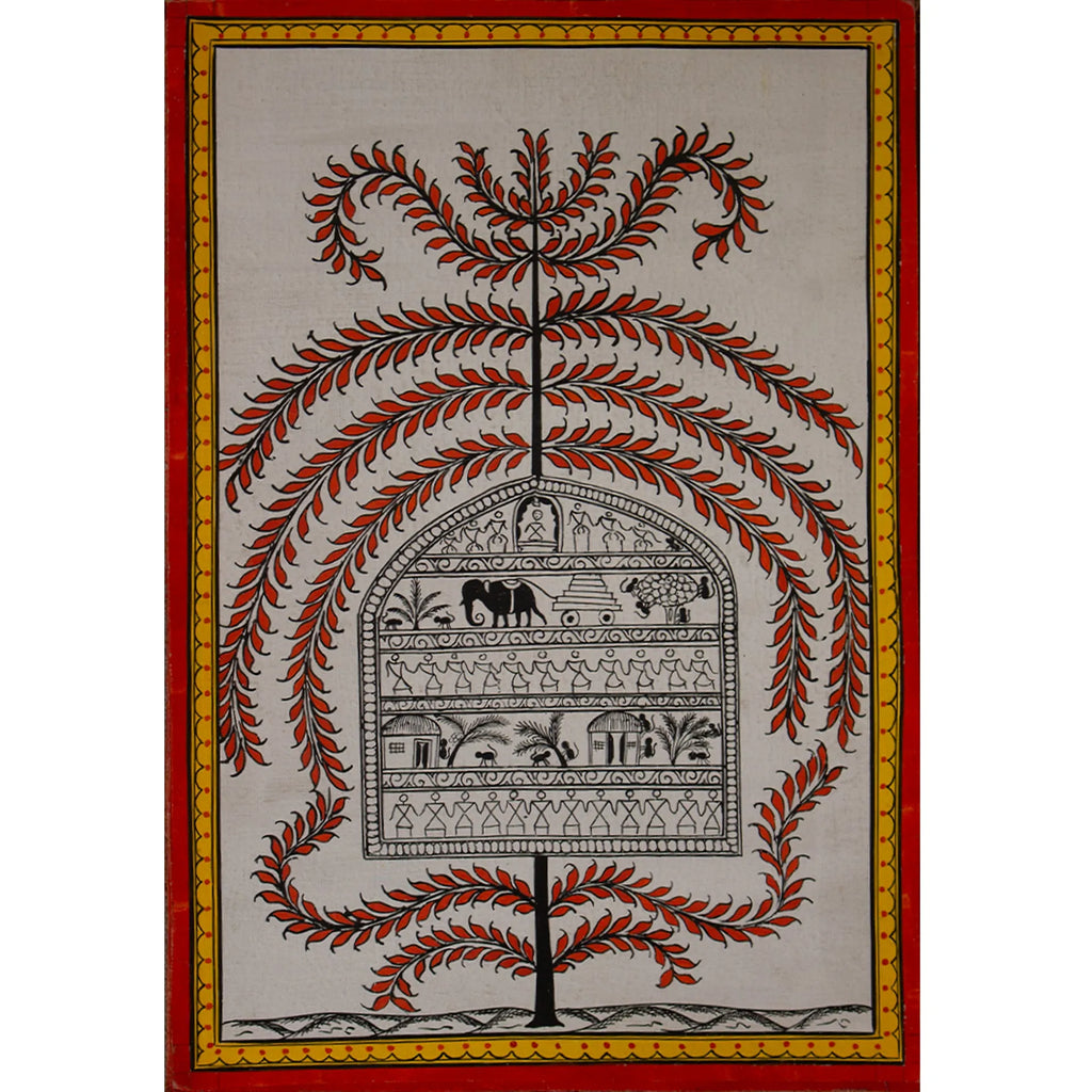 Orissa Pattachitra - Tribal tree