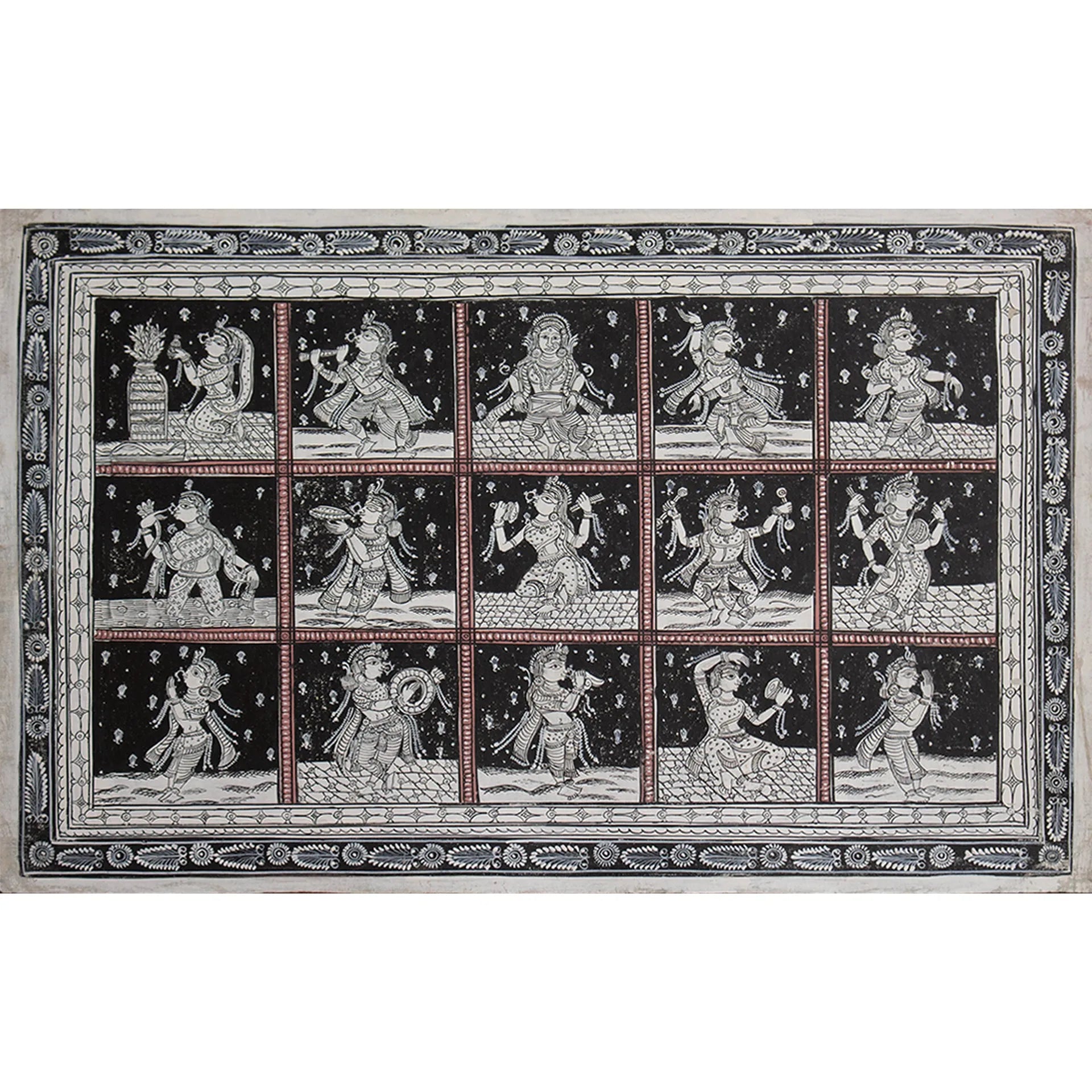 Orissa Pattachitra - Devdasi in various scenes