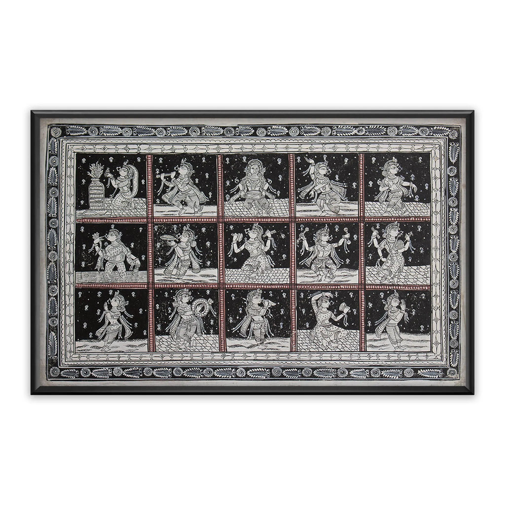 Orissa Pattachitra - Devdasi in various scenes