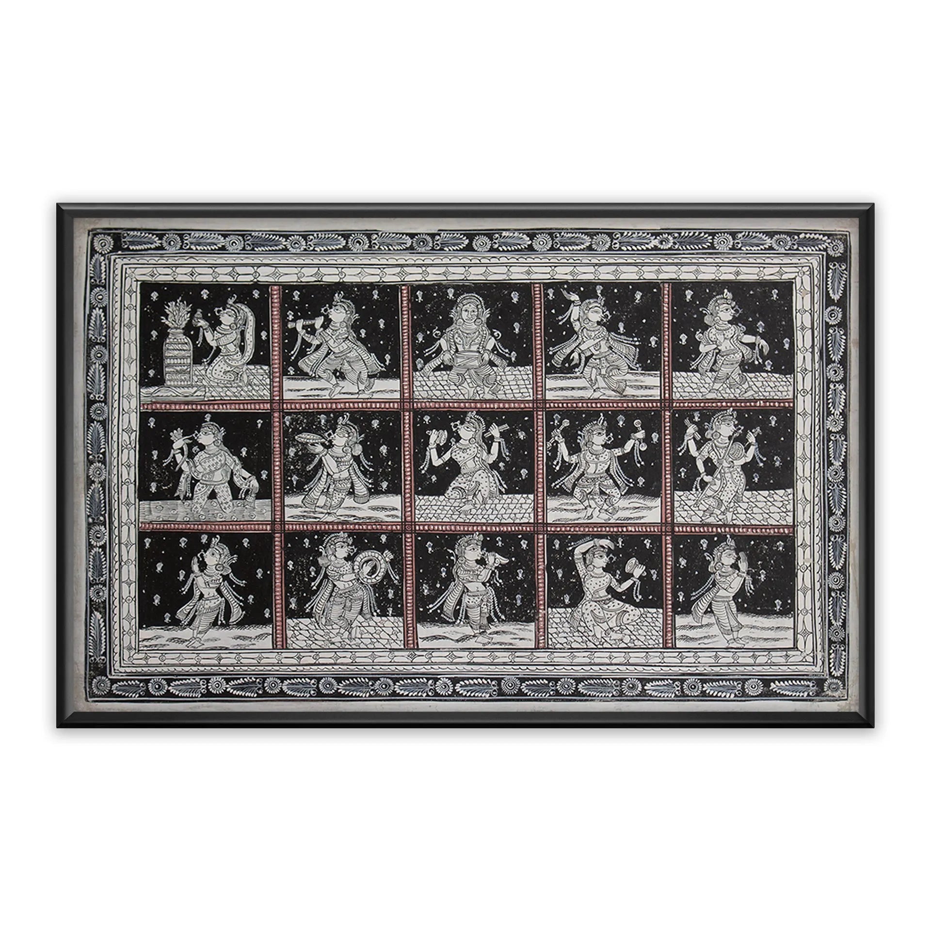 Orissa Pattachitra - Devdasi in various scenes