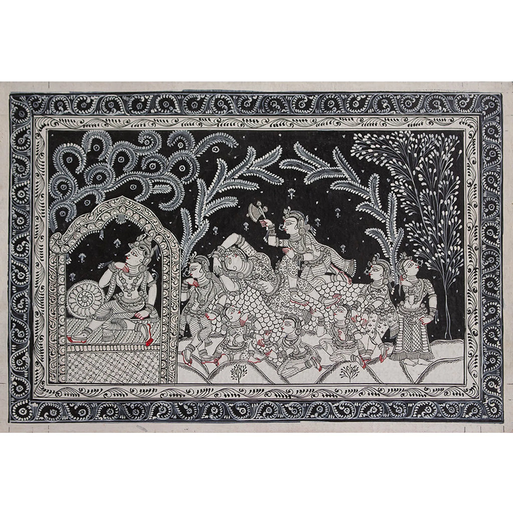 Orissa Pattachitra - Radha and Krishna