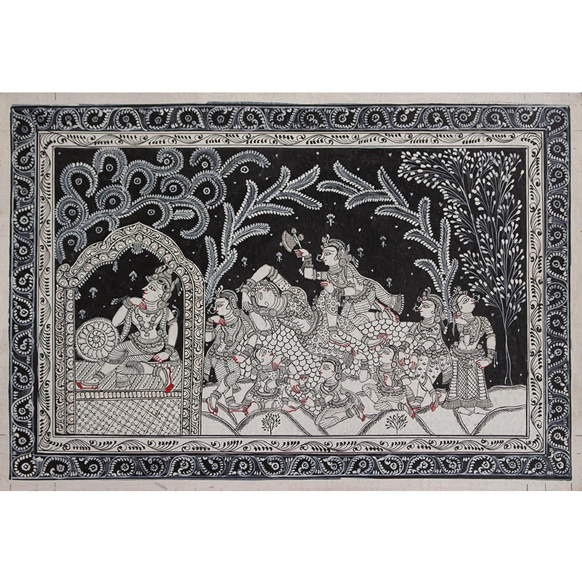 Orissa Pattachitra - Radha and Krishna