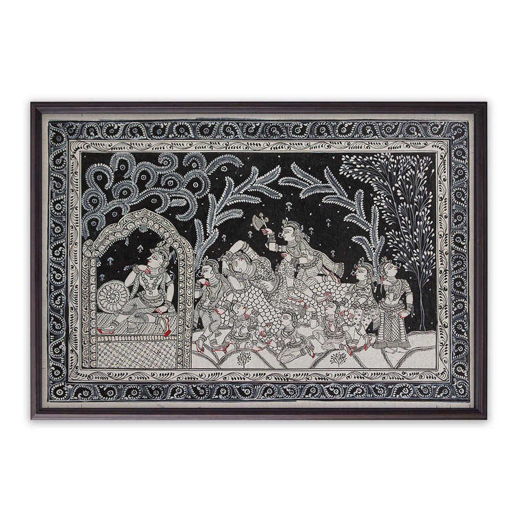 Orissa Pattachitra - Radha and Krishna
