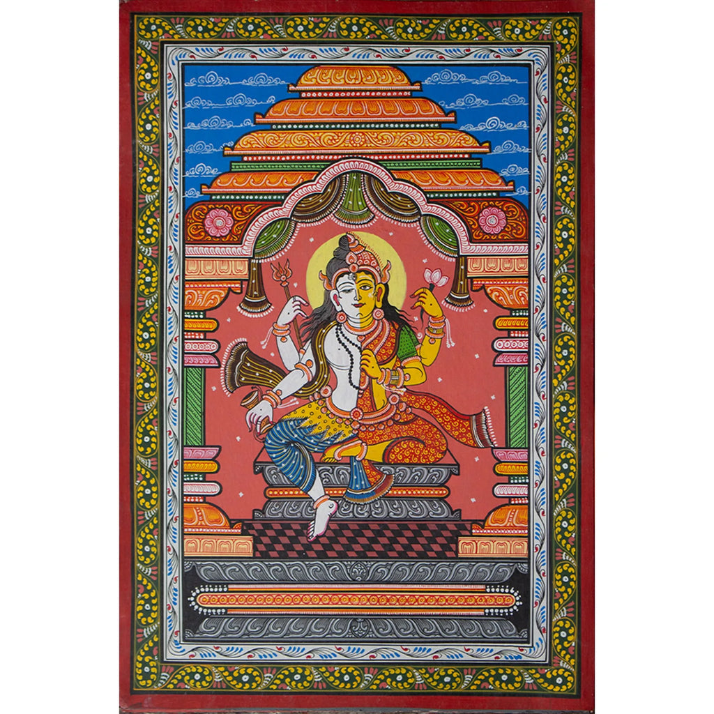 Orissa Pattachitra - Ardhnareshwar