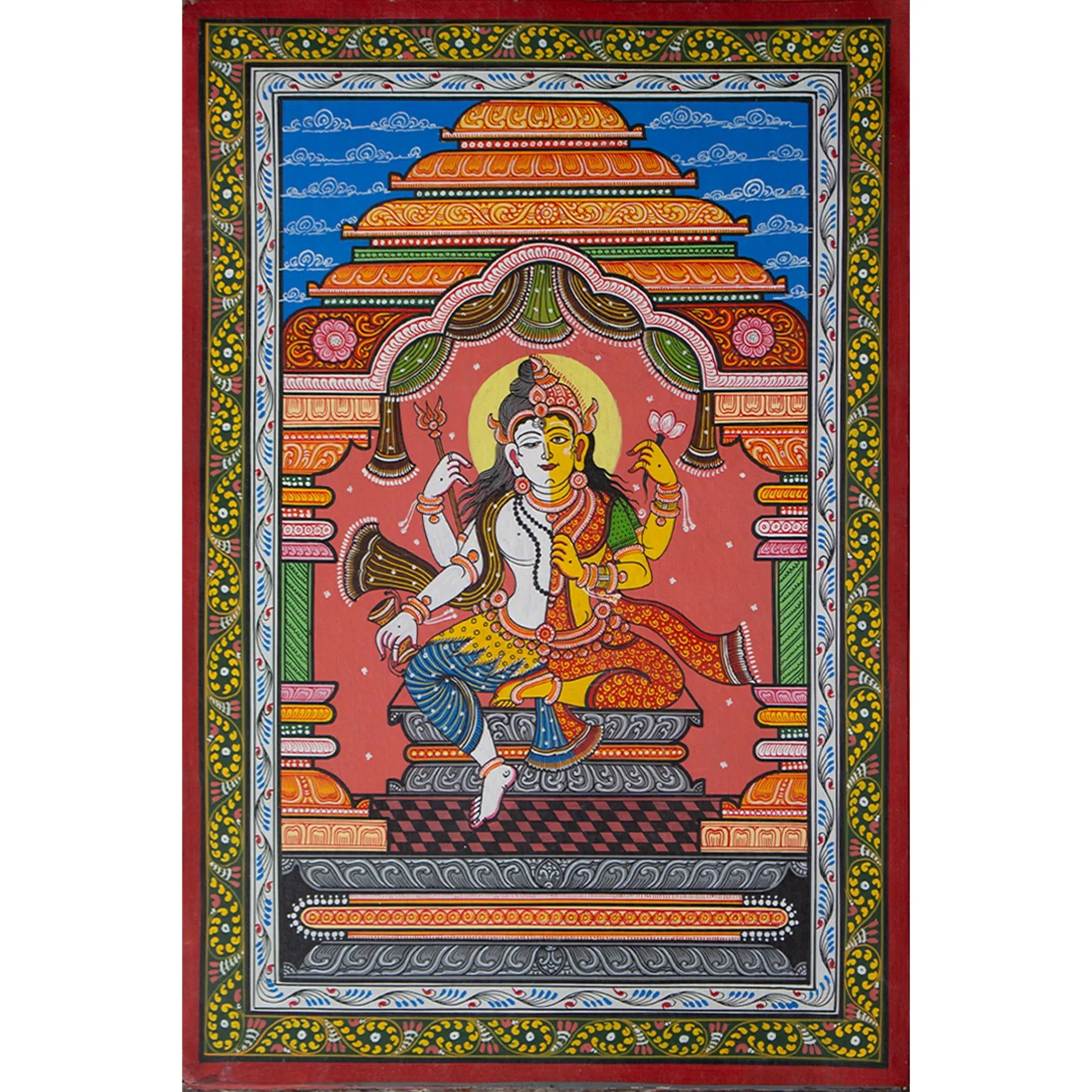 Orissa Pattachitra - Ardhnareshwar