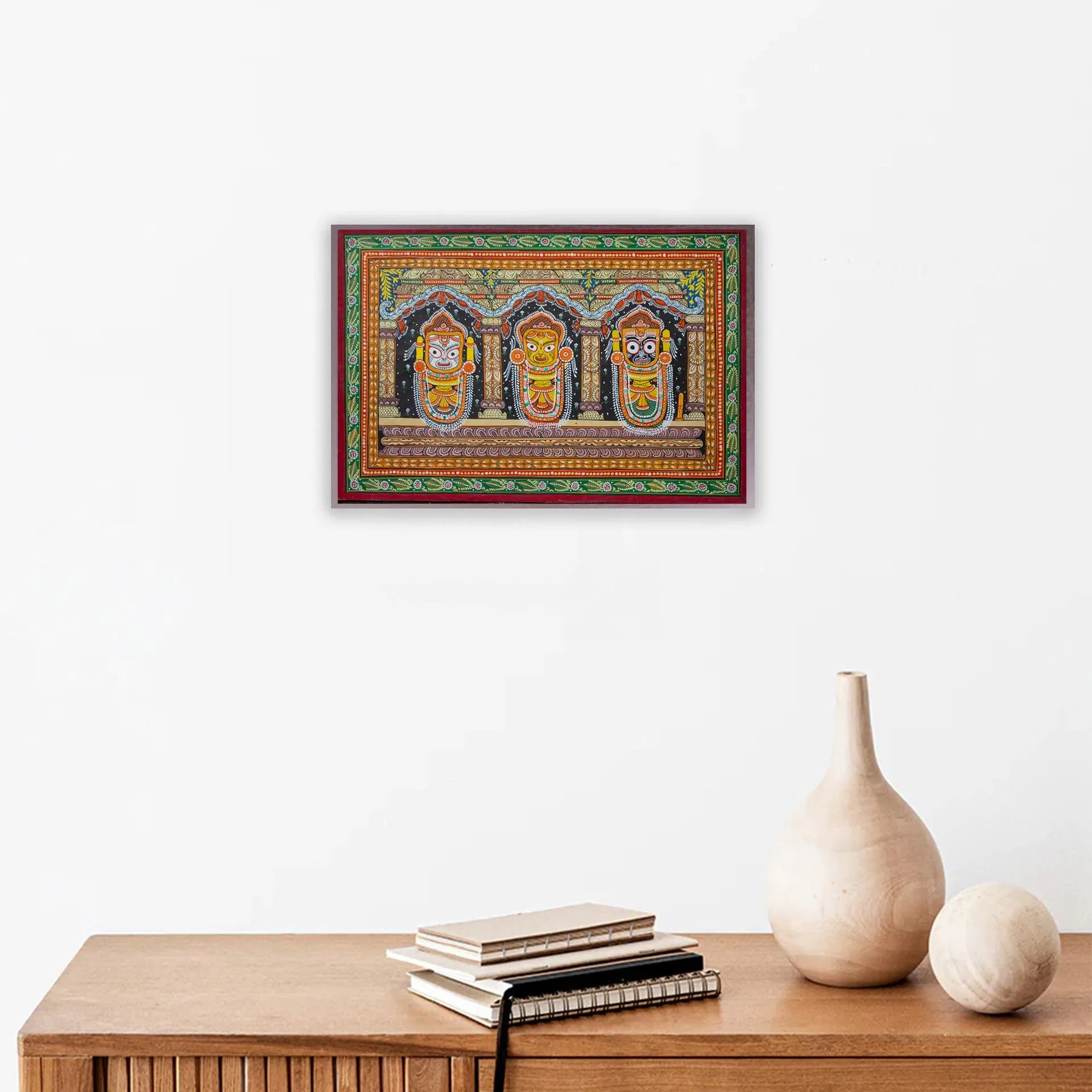 Orissa Pattachitra - Jagannath, Balram and Subhdra