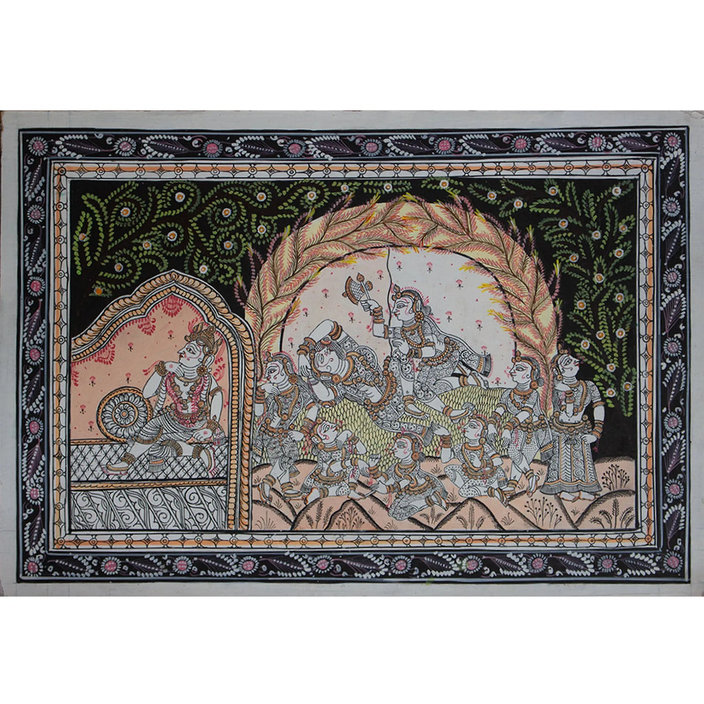 Orissa Pattachitra - Krishna Radha