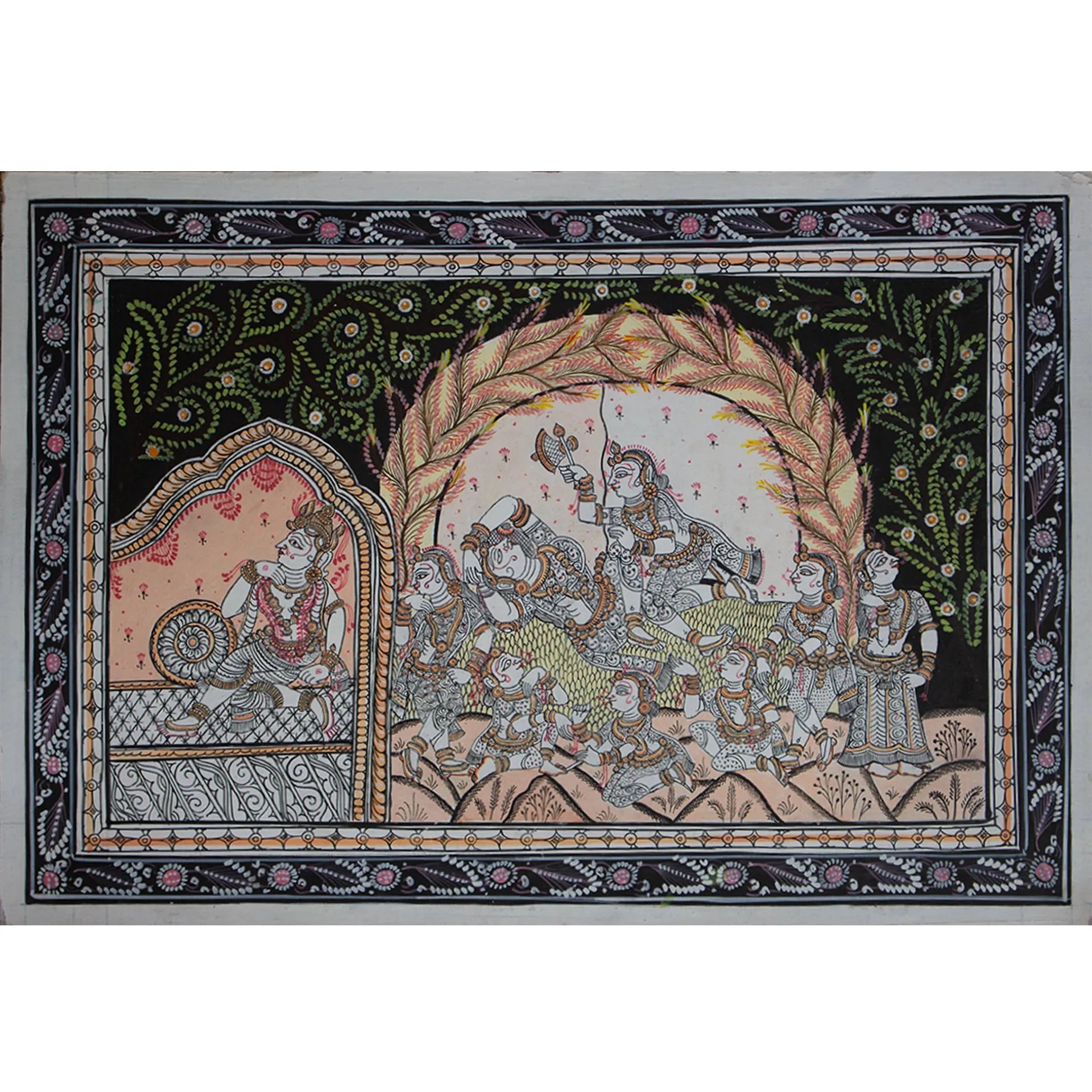 Orissa Pattachitra - Krishna Radha